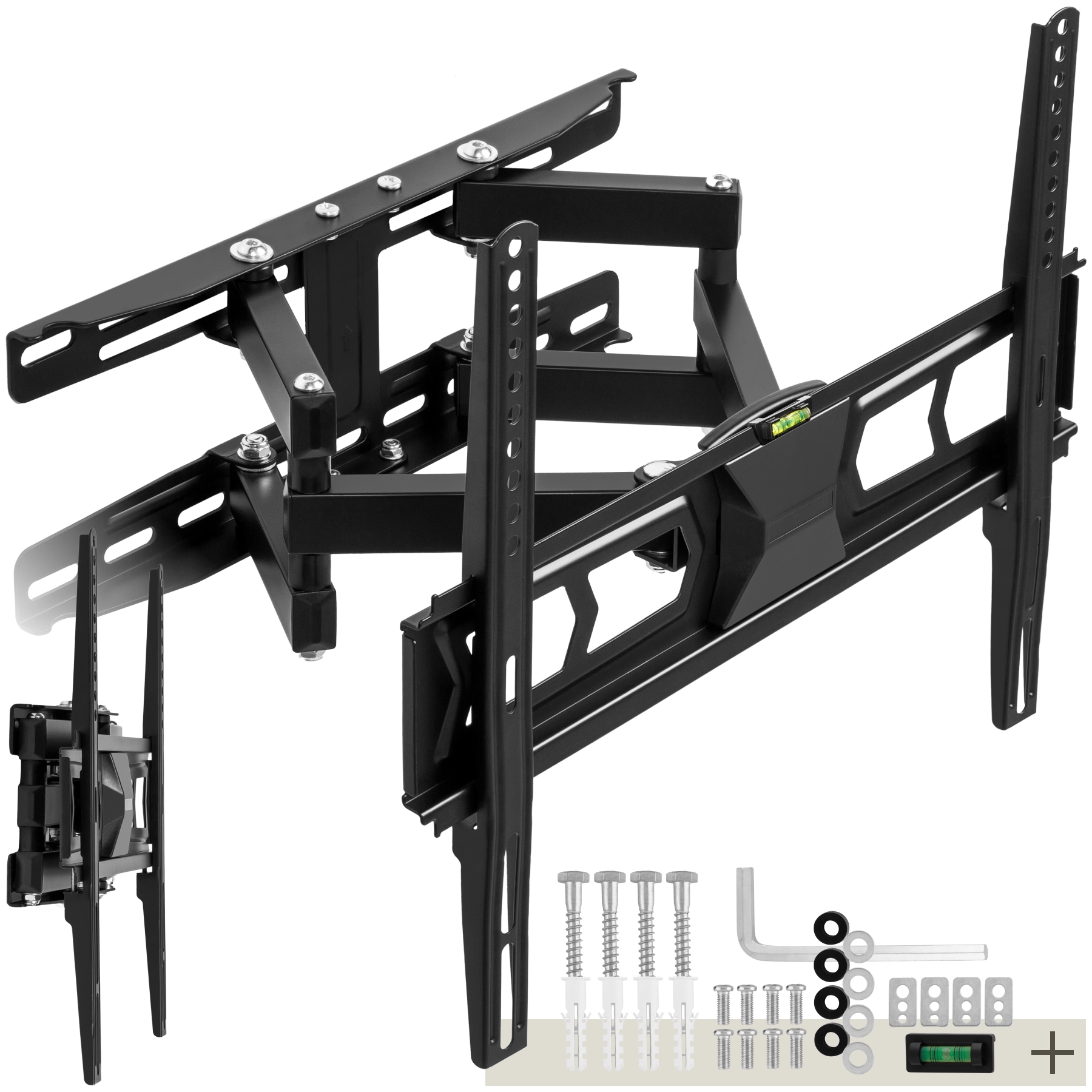 TV Wandhalterung neigbar, schwenkbar für 26" (66cm) bis 75" (191cm), VESA max.: 400x400, bis 60kg - schwarz