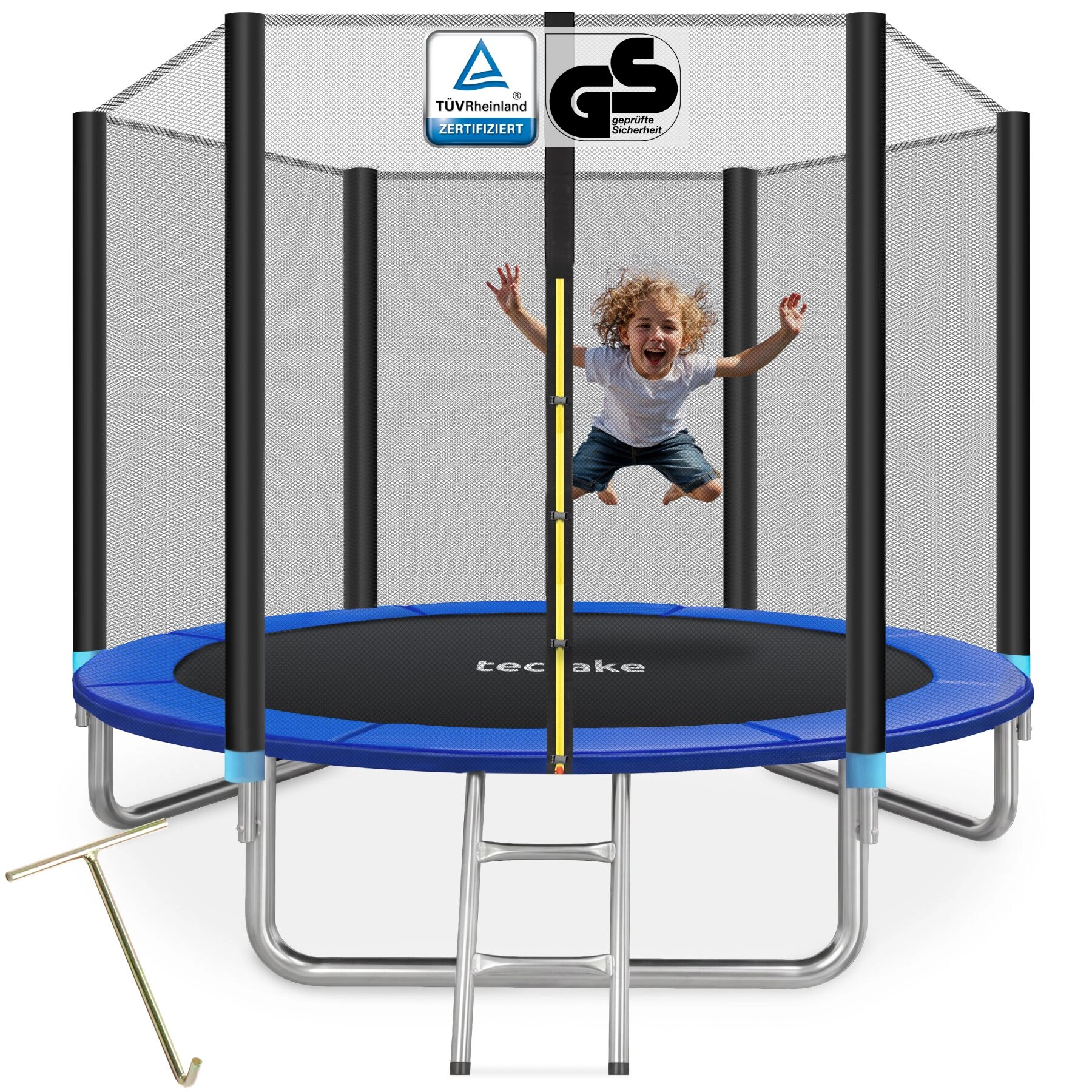 Trampolin Garfunky mit Sicherheitsnetz - 244 cm