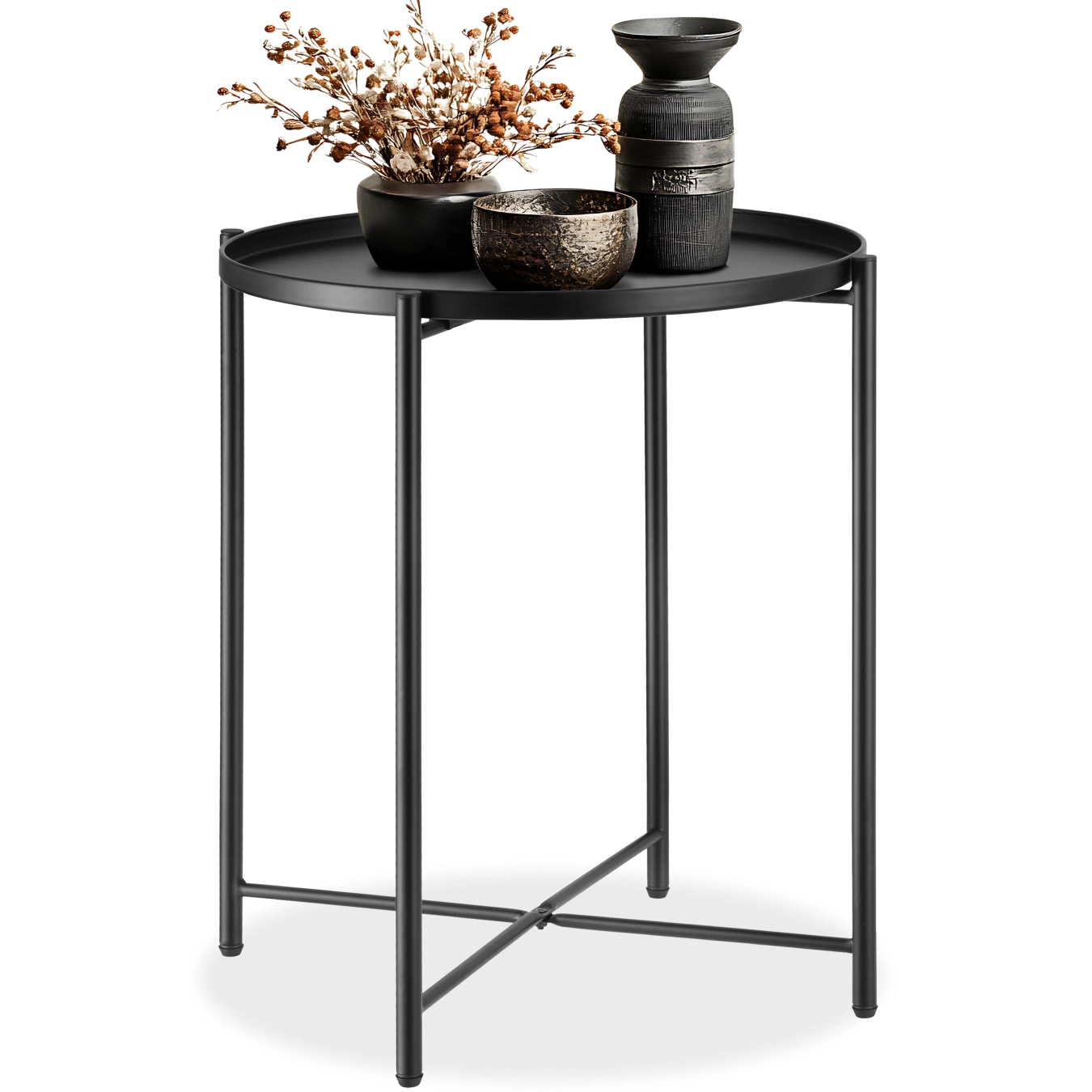 Beistelltisch Chester 45,5x45,5x53cm - schwarz