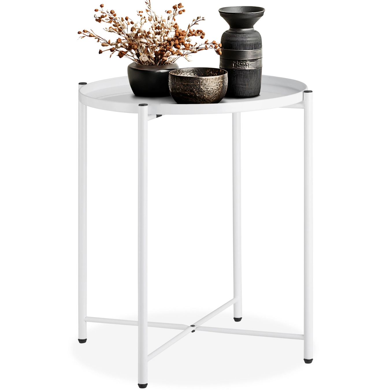 Beistelltisch Chester 45,5x45,5x53cm - weiß