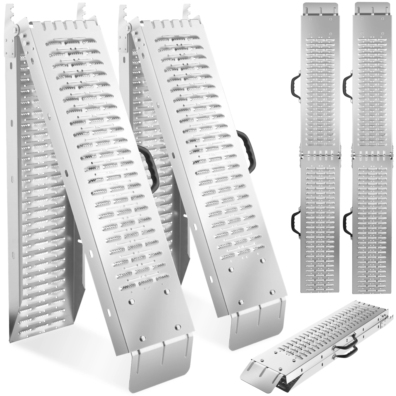 Auffahrrampen Björn 2er Set faltbar, 400 kg belastbar - 166 cm