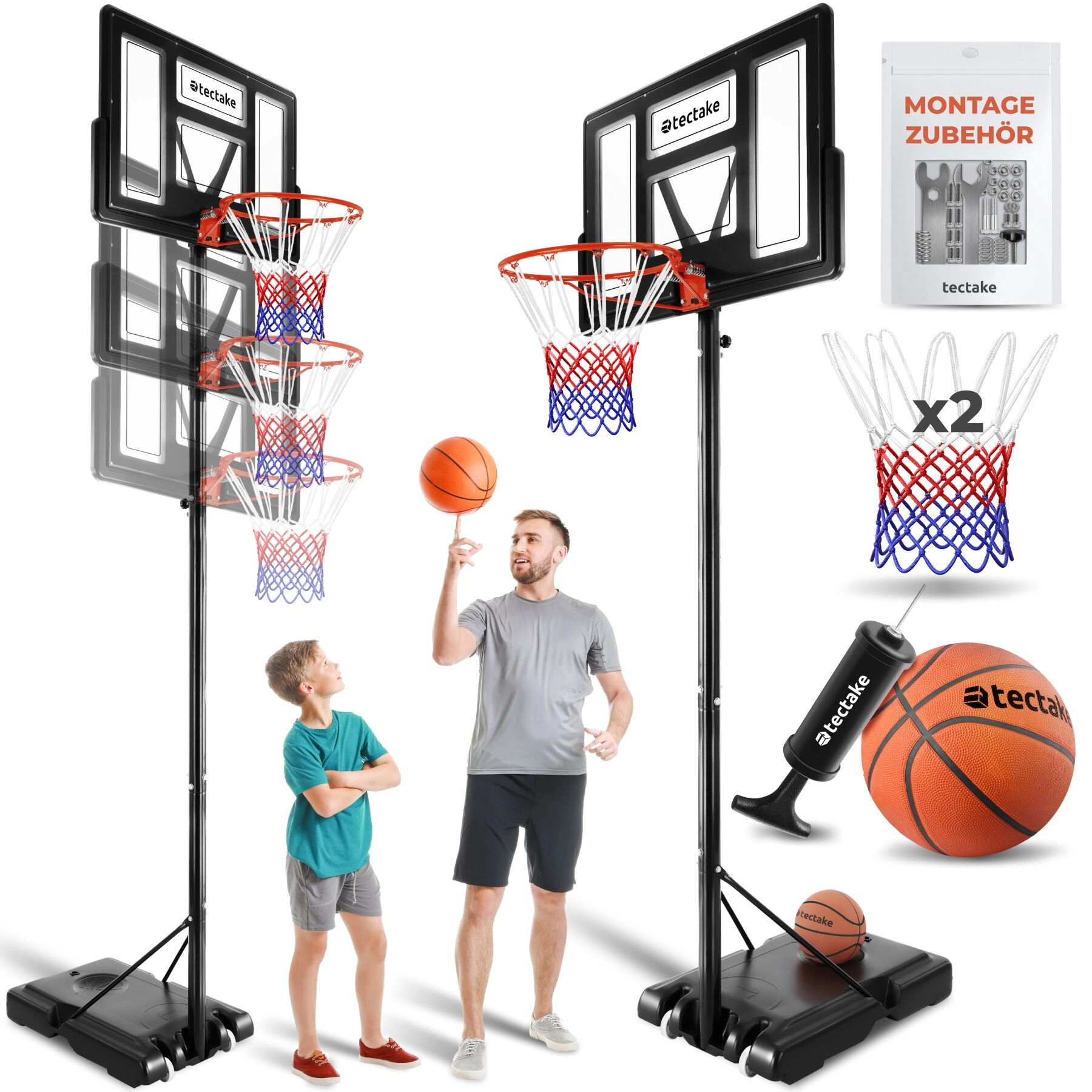 Basketballkorb - 230-305 cm
