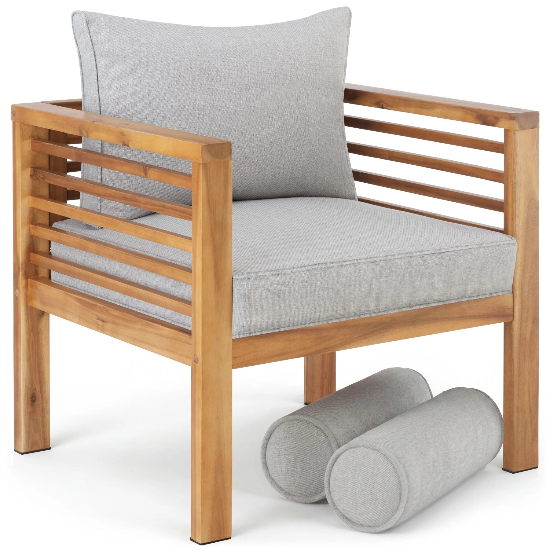 Garten-Loungesessel Boka, lasiertes Holz, 120 kg belastbar - pro Stück