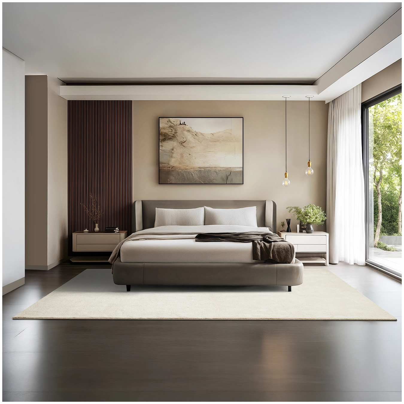 Kurzflorteppich Soft Zone - 200 x 290 cm, creme