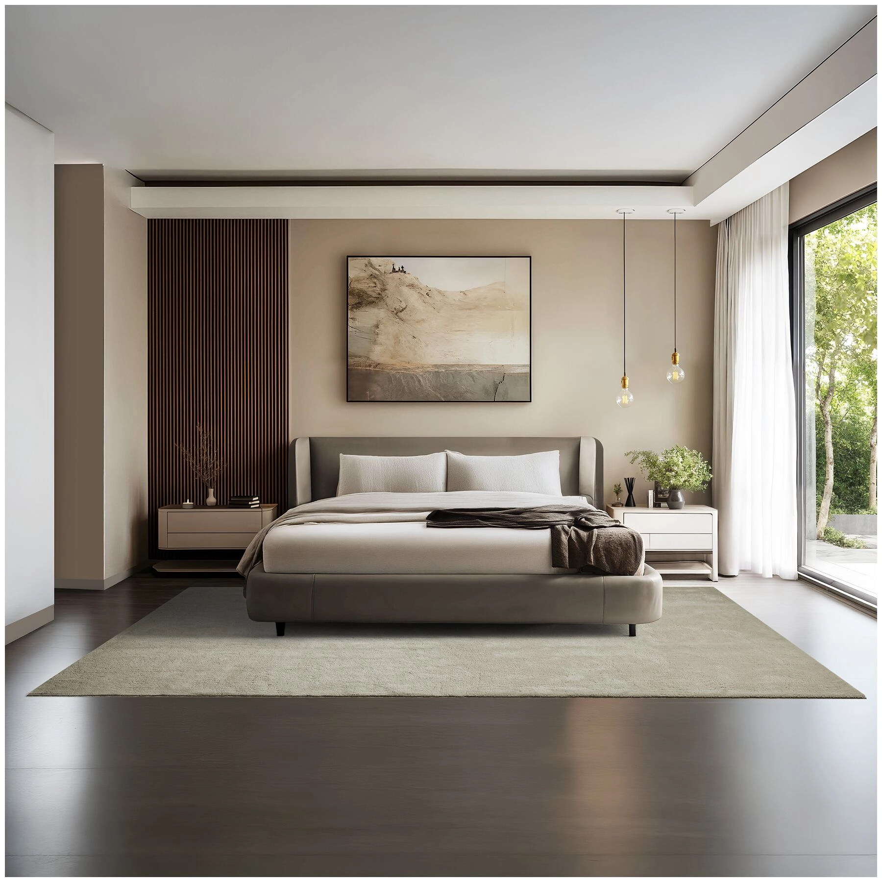 Kurzflorteppich Soft Zone - 200 x 290 cm, Sand