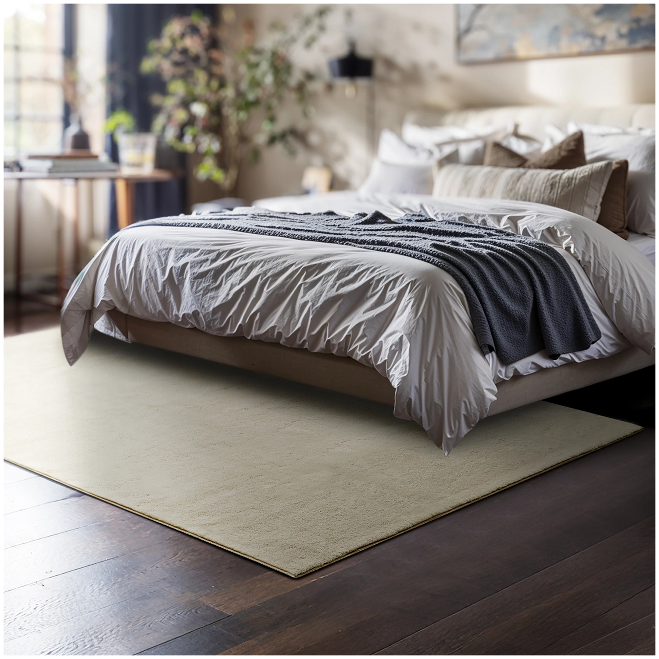 Kurzflorteppich Soft Zone - 120 x 170 cm, beige