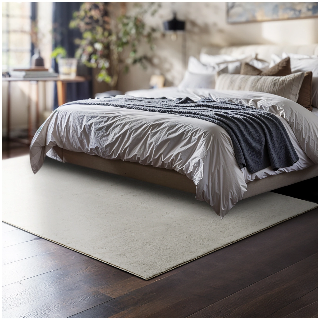 Kurzflorteppich Soft Zone - 120 x 170 cm, creme