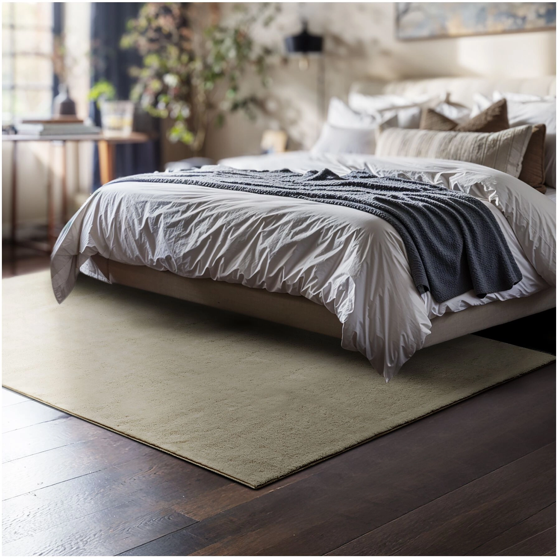 Kurzflorteppich Soft Zone - 120 x 170 cm, Sand
