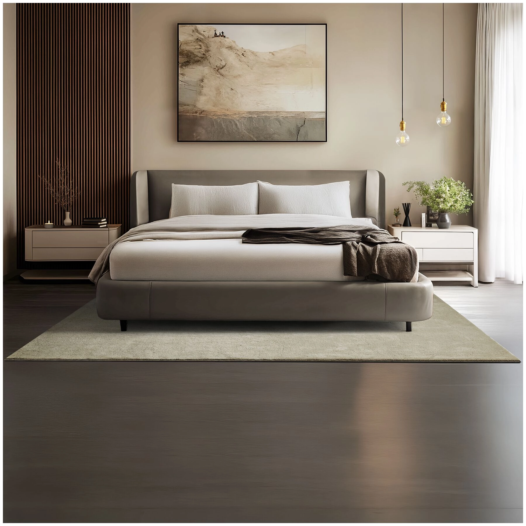 Kurzflorteppich Soft Zone - 160 x 230 cm, Sand