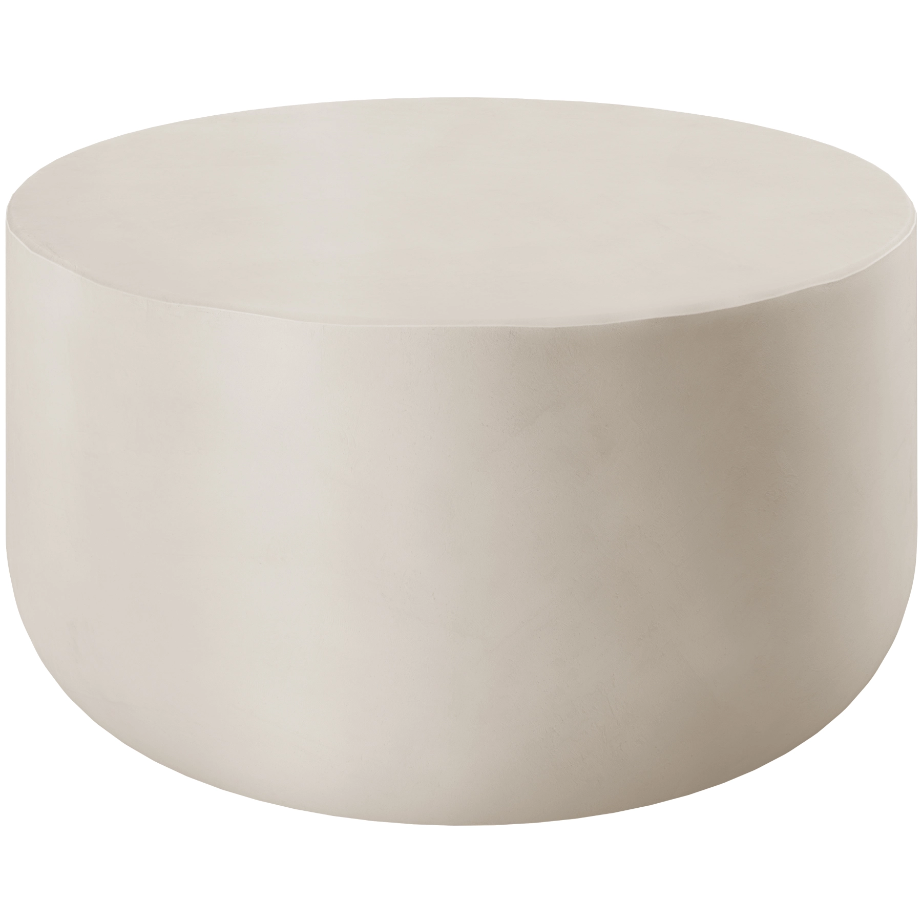 Runder Couchtisch Ronan, für In- & Outdoor, 80x39,5 cm - beige