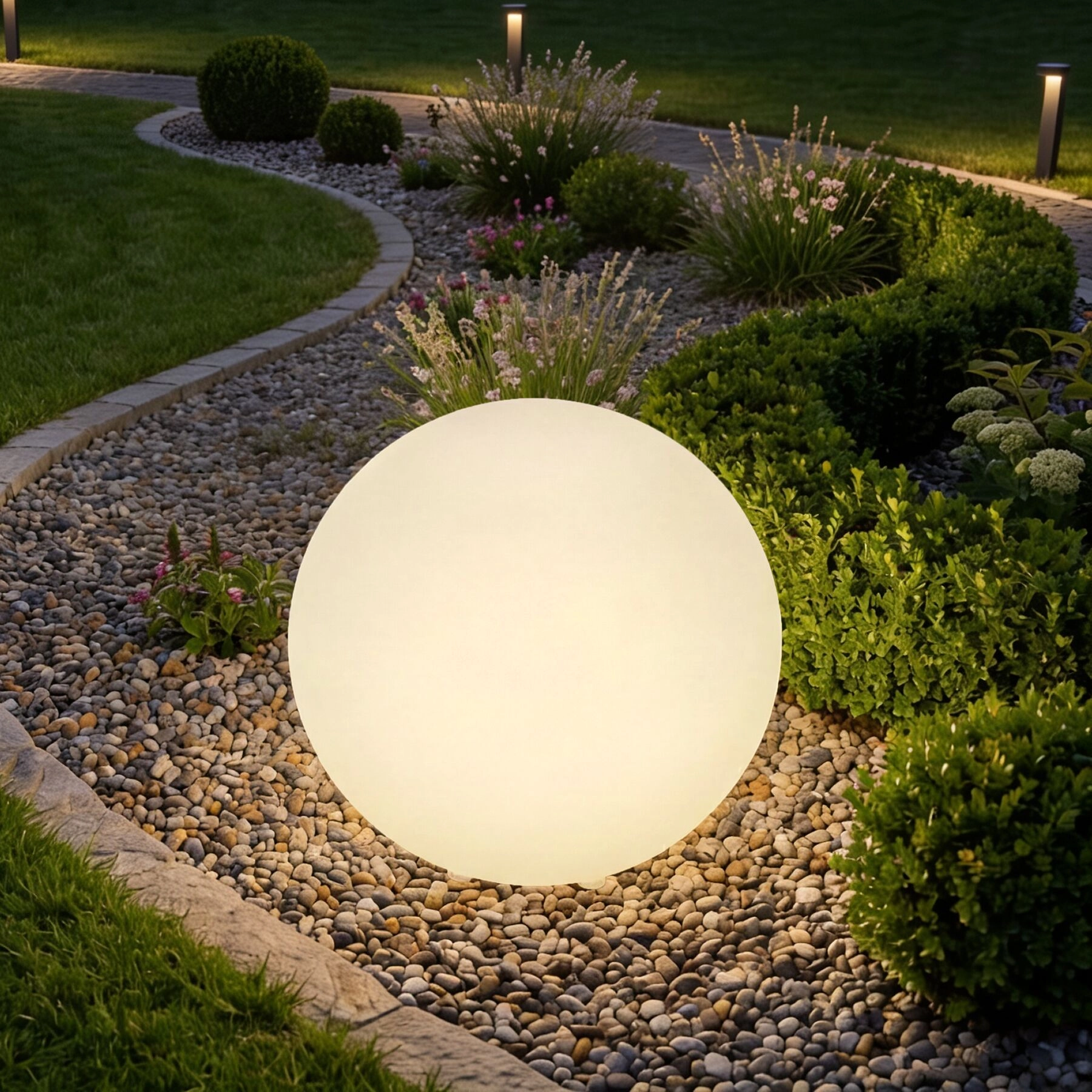 Kugelleuchte Luminous Globe, LED, mit Fernbedienung - M (Ø 40 x 40 cm)