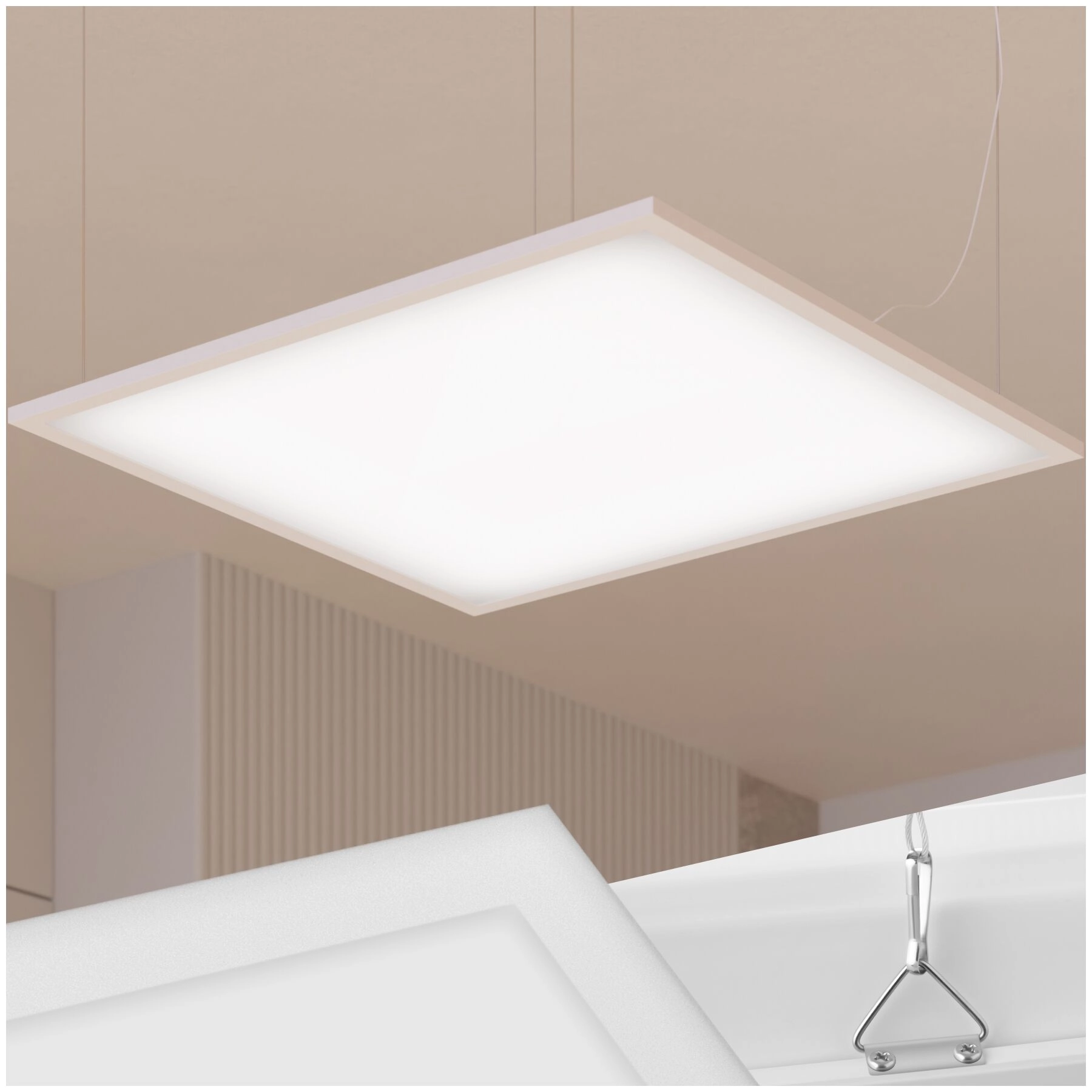 LED-Paneel Lucerna, ultraflach, warmweiß - 45 x 45 cm