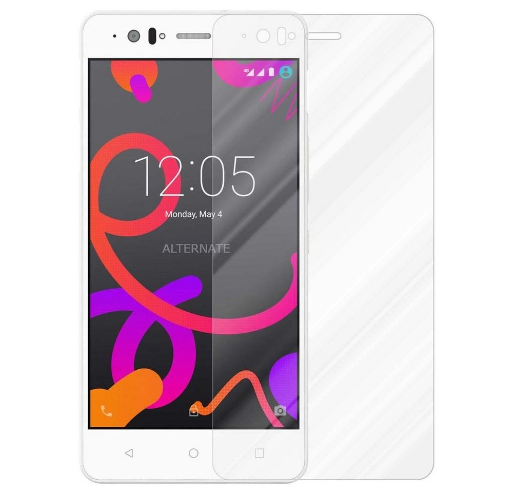 Cadorabo Panzer Folie für BQ Aquaris M5 Schutzfolie in KRISTALL KLAR Gehärtetes (Tempered) Display-Schutzglas in 9H Härte mit 3D Touch Kompatibilität