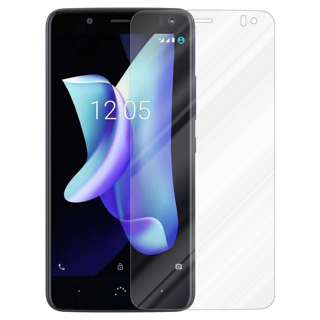 Cadorabo Panzer Folie für BQ Aquaris U2 / U2 LITE Schutzfolie in KRISTALL KLAR Gehärtetes (Tempered) Display-Schutzglas in 9H Härte mit 3D Touch Kompatibilität