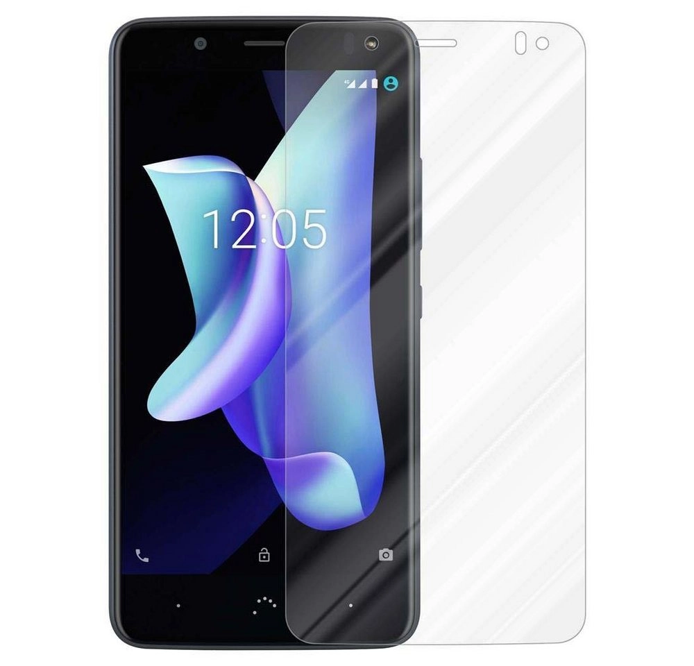 Cadorabo Panzer Folie für BQ Aquaris U2 / U2 LITE Schutzfolie in KRISTALL KLAR Gehärtetes (Tempered) Display-Schutzglas in 9H Härte mit 3D Touch Kompatibilität