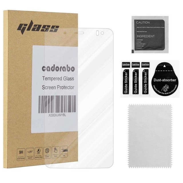Cadorabo Panzer Folie für BQ Aquaris V / VS PLUS Schutzfolie in KRISTALL KLAR Gehärtetes (Tempered) Display-Schutzglas in 9H Härte mit 3D Touch Kompatibilität