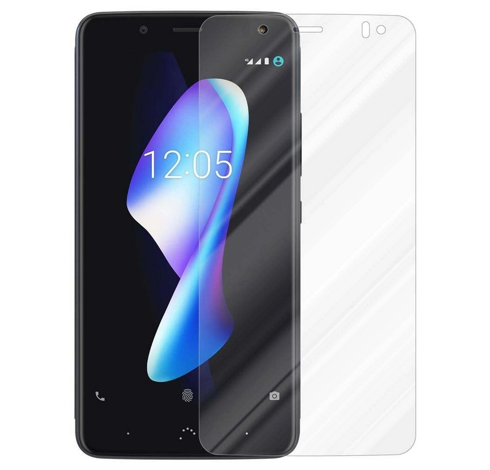 Cadorabo Panzer Folie für BQ Aquaris V / VS PLUS Schutzfolie in KRISTALL KLAR Gehärtetes (Tempered) Display-Schutzglas in 9H Härte mit 3D Touch Kompatibilität