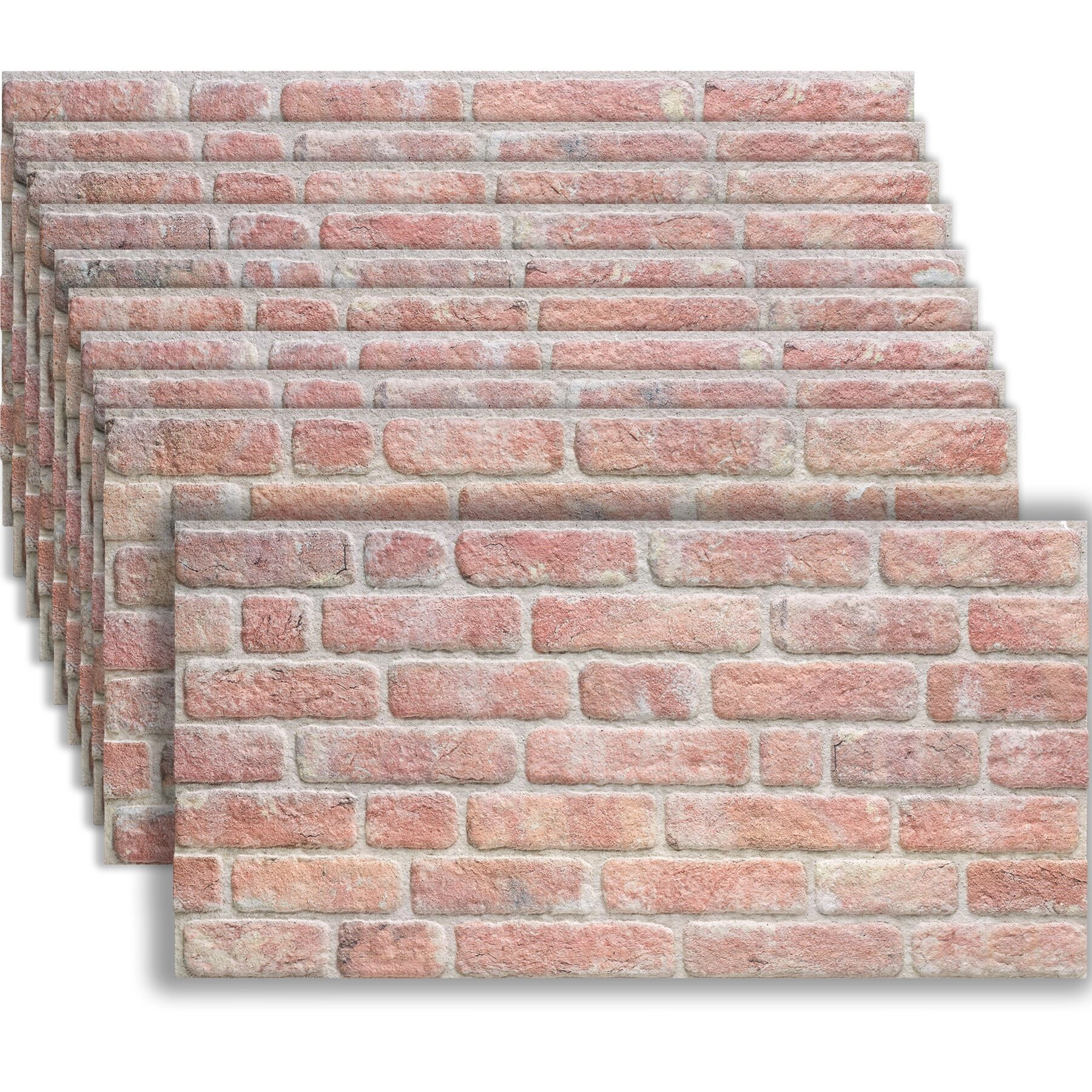 3D Wandpaneele - Backstein rotbraun
