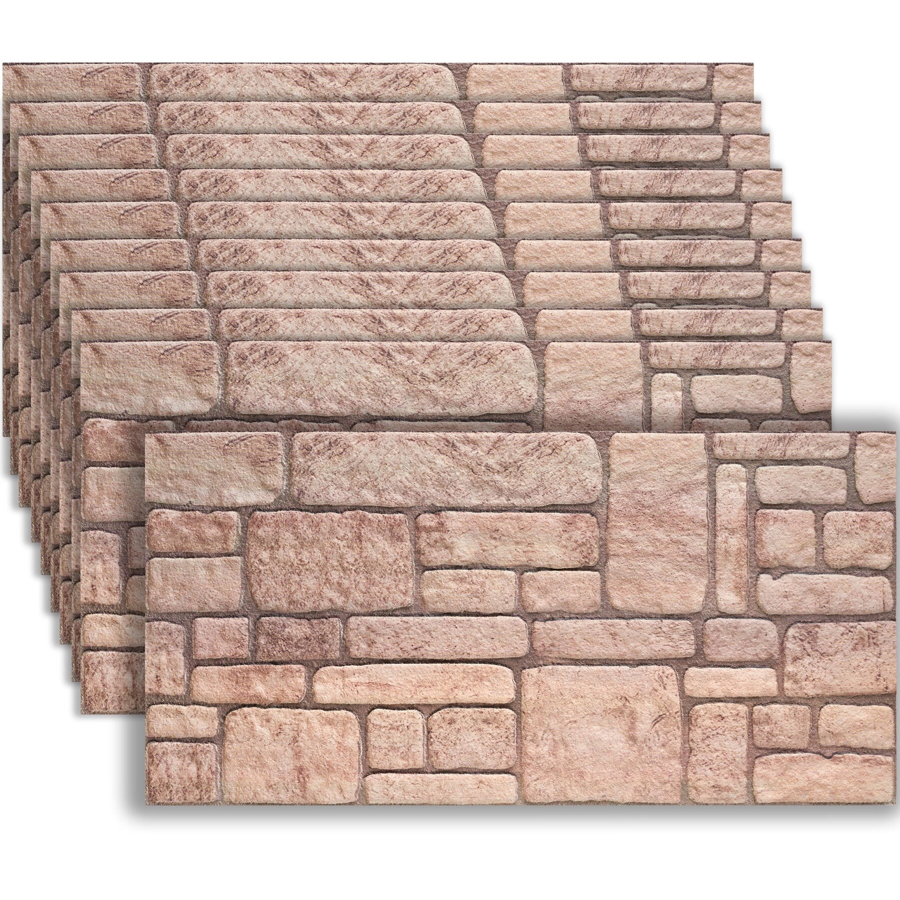 3D Wandpaneele - Naturstein sandbeige