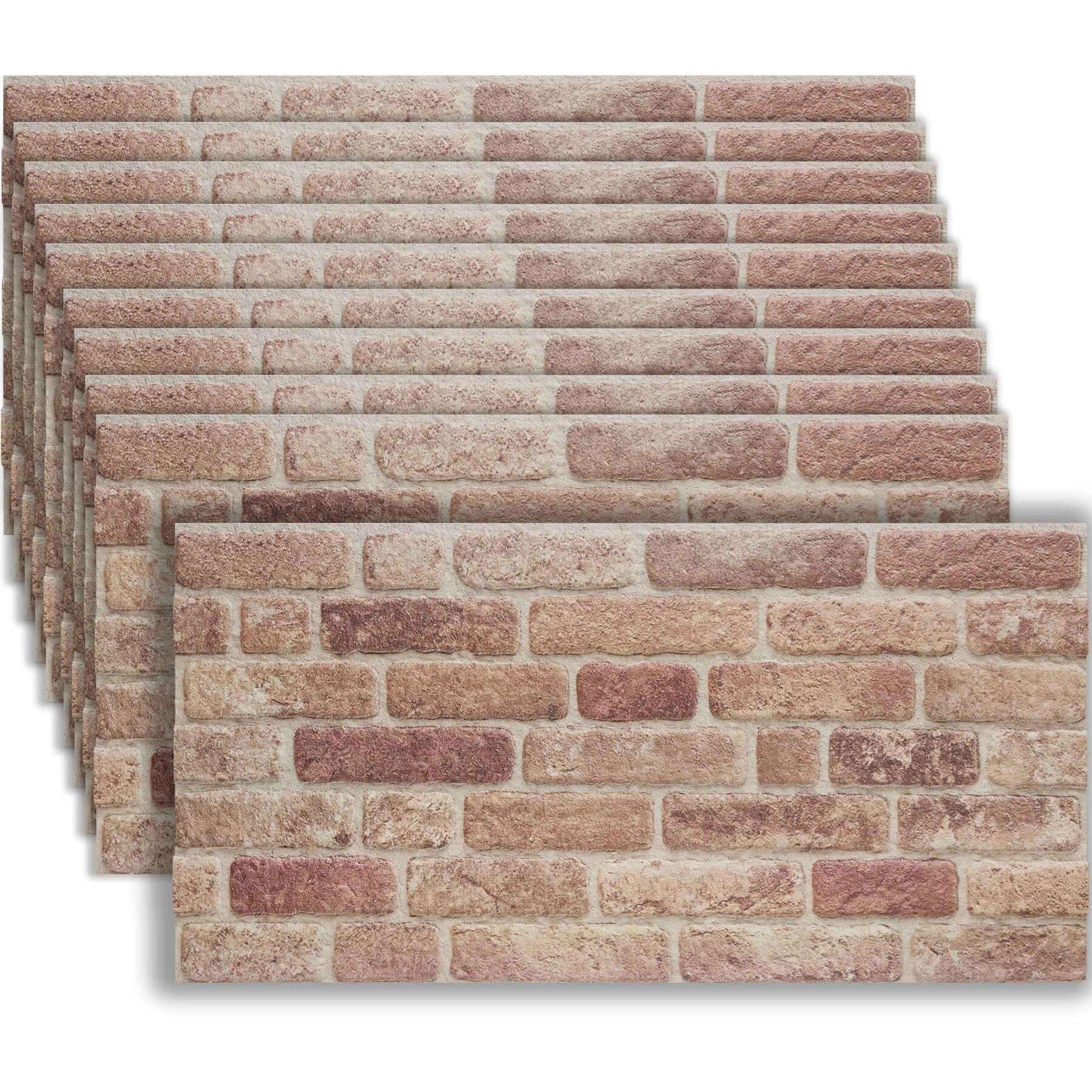 3D Wandpaneele - Backstein sandbraun