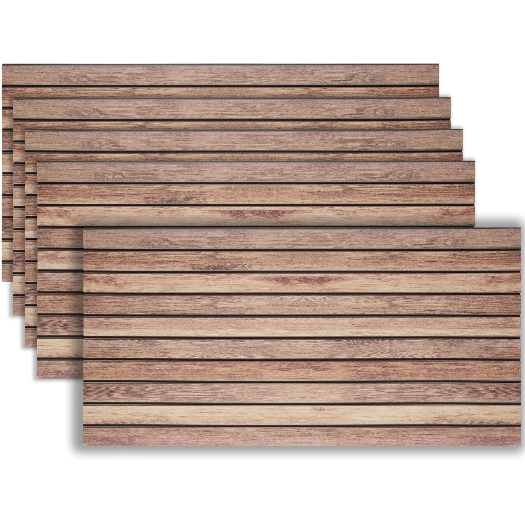 3D Wandpaneele - Naturholz dunkel