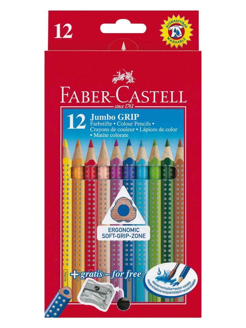 Faber-Castell, spielen & lernen, Buntstift Jumbo Grip Kartonetui