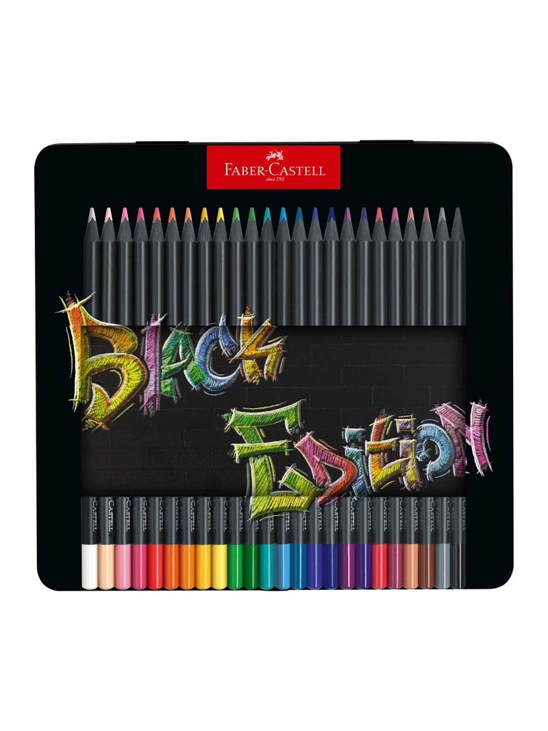 Faber-Castell, spielen & lernen, Buntstifte Black Metalletui