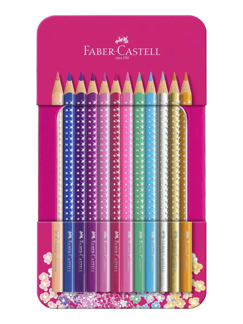 Faber-Castell, spielen & lernen, Buntstifte Sparkle Metalletui