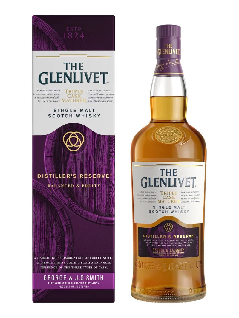 Glenlivet Triple Cask Matured Distillers Reserve Speyside Single Malt Scotch Whisky 40% 1L Geschenkbox