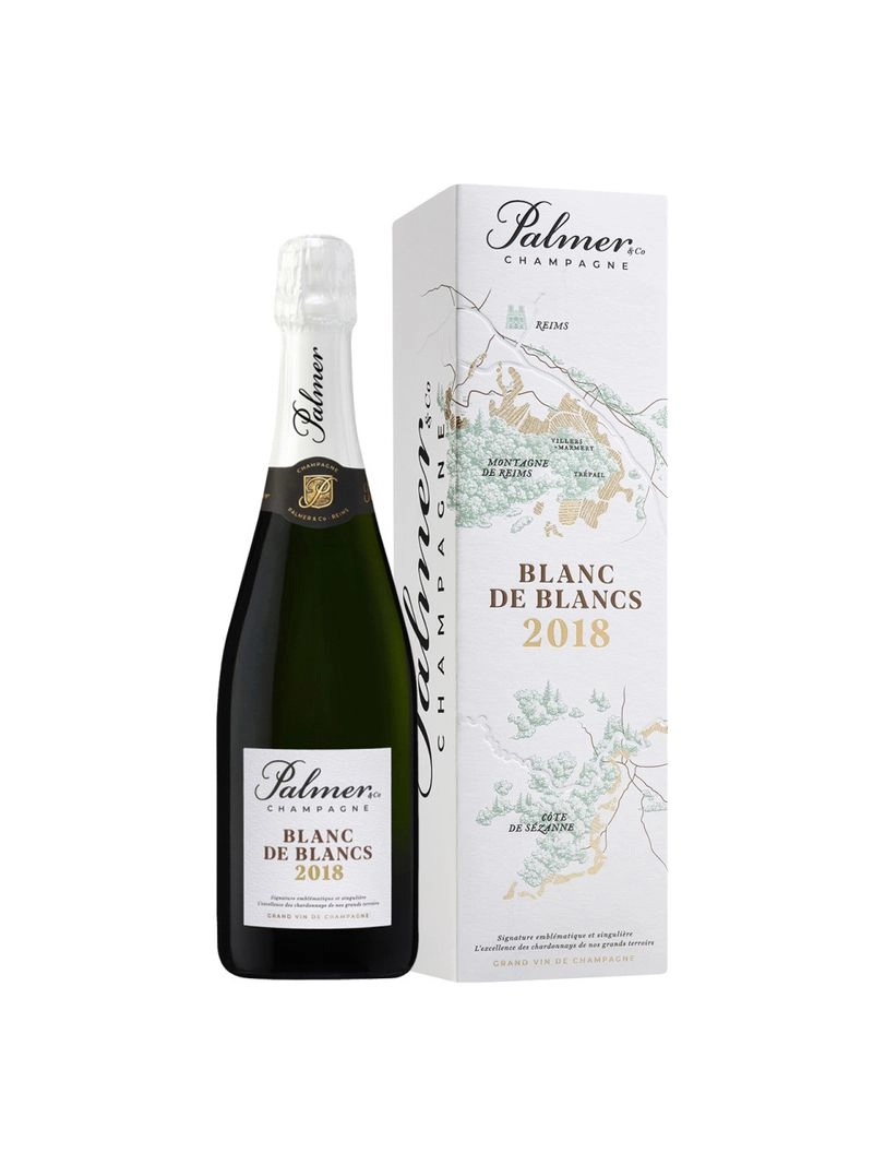 Palmer & Co., Blanc de Blancs, Champagne, AOC, brut, weiß (Geschenkverpackung) 0.75L