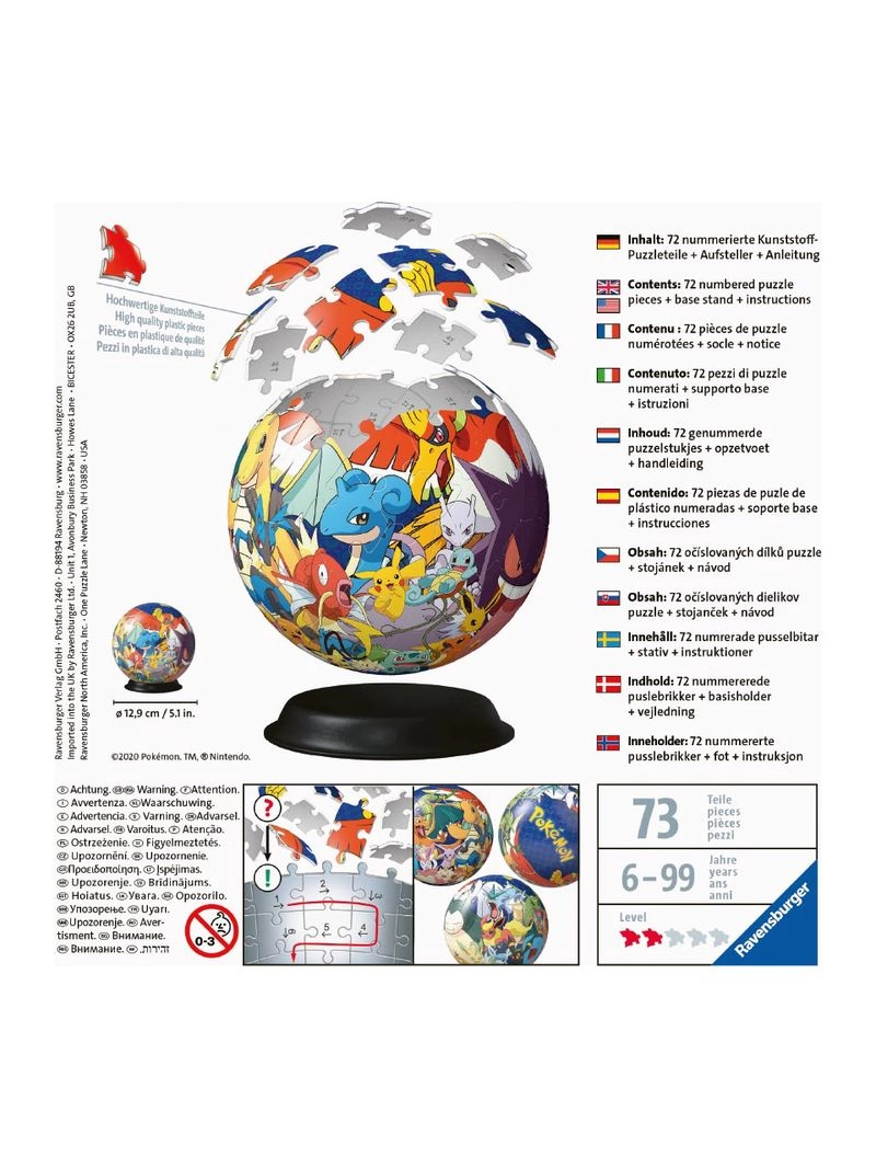 Ravensburger, 3D Puzzle, Pokémon