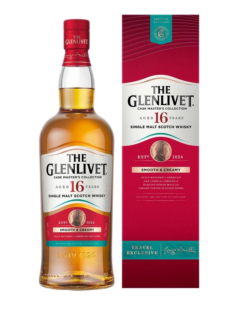 The Glenlivet 16YO Single Malt Scotch Whisky 43% 1L Geschenkpackung
