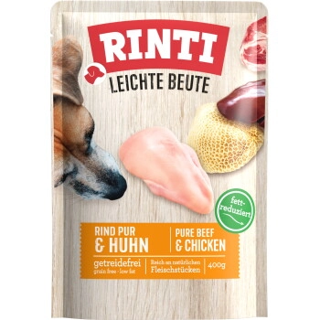 RINTI Leichte Beute 10x400g Rind pur und Huhn