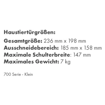 PetSafe 2-Wege Haustiertür braun S