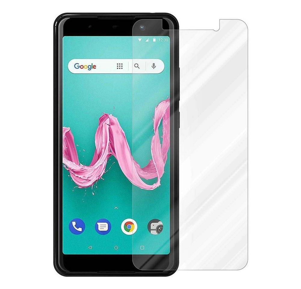 Cadorabo Panzer Folie für WIKO LENNY 5 Schutzfolie in KRISTALL KLAR Gehärtetes (Tempered) Display-Schutzglas in 9H Härte mit 3D Touch Kompatibilität