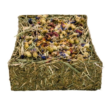 JR Farm Heu-Schale mit Blüten 100g