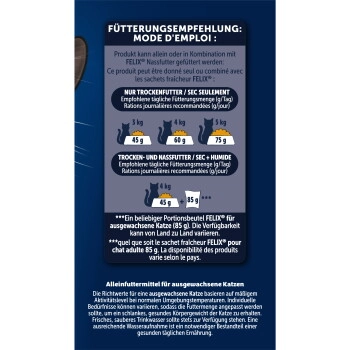 Felix Doppelt Lecker Trockenfutter Katze Huhn und Truthahn, reich an Rote Bete 2 kg