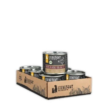LIEBESGUT Katzenfutter Bio-Ente mit Bio-Mangold und Bio-Reis