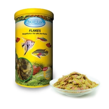 AQUARIS Aquarium Fischfutter - Flakes - 150g / 1 L