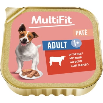 MultiFit Nassfutter Hund Pastete Rind 24x150 g