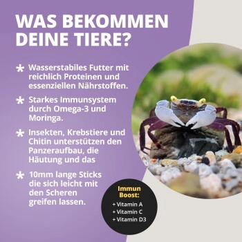 NatureHolic - Krabbenfeed - Krabbenfutter - 30g - Crabfeed