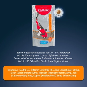 KI-JA-KO Koifischfutter Staple 500g / 6mm