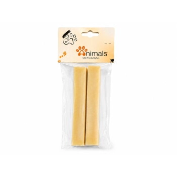 4 Animals Käseknochen für Hunde – Kausnack aus 99,9 % Kuhmilch Kauspaß proteinreich 2x60 g