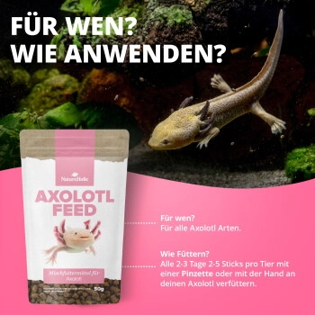 NatureHolic AxolotlFeed - Axolotl Spezialfutter 50g