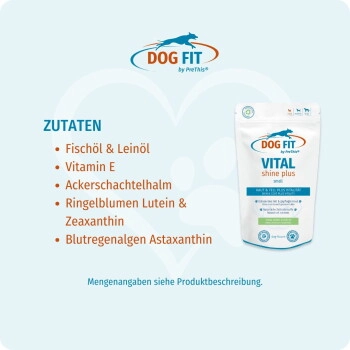 DOG FIT by PreThis ® VITAL shine plus (60 Kapseln = 53,0 g) S