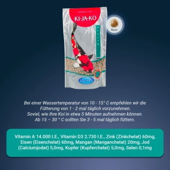 KI-JA-KO Koifischfutter Health 500g / 6mm