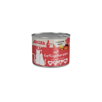Amora Cat Pur 6x200g Geflügelherzen
