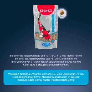 KI-JA-KO Koifischfutter Super Mix 500g / 6 mm