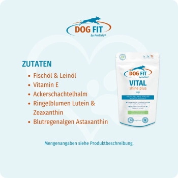 DOG FIT by PreThis ® VITAL shine plus (60 Kapseln = 53,0 g) L