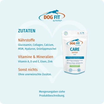 DOG FIT by PreThis ® CARE senior » Ergänzung für ältere Hunde S